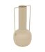 Vase Design en Métal Sylvain 29cm Beige Lin-1