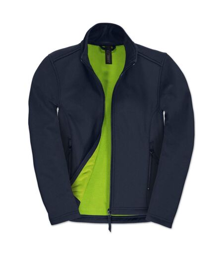 Womens/ladies Id.701 Soft Shell Jacket Navy Blue B&C