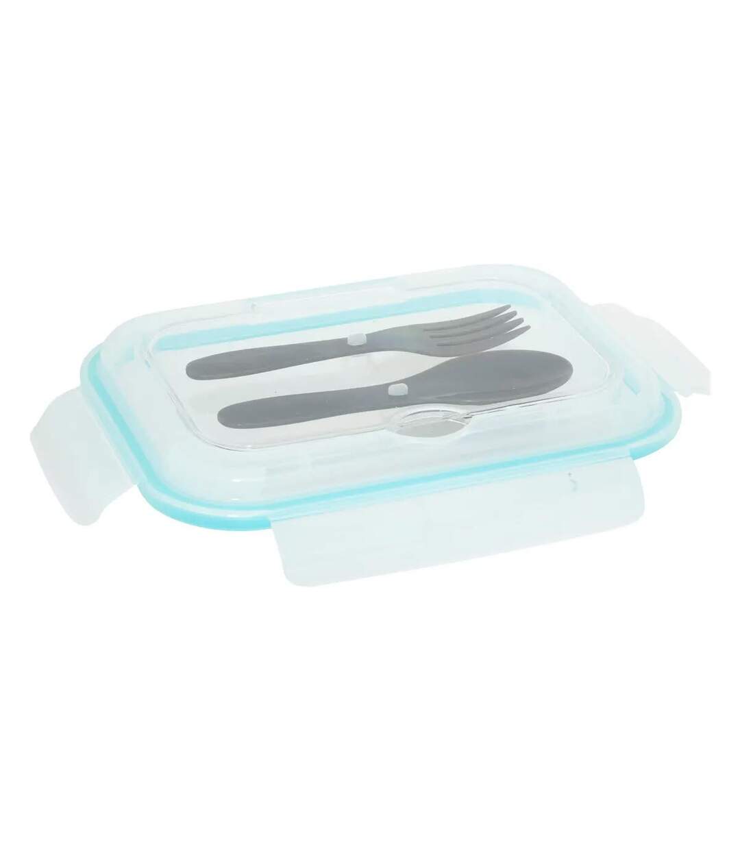 Lunch Box Avec Couverts Clipeat 1L Bleu-4