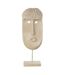 Statue Déco Masque Ethnique 52cm Beige-1