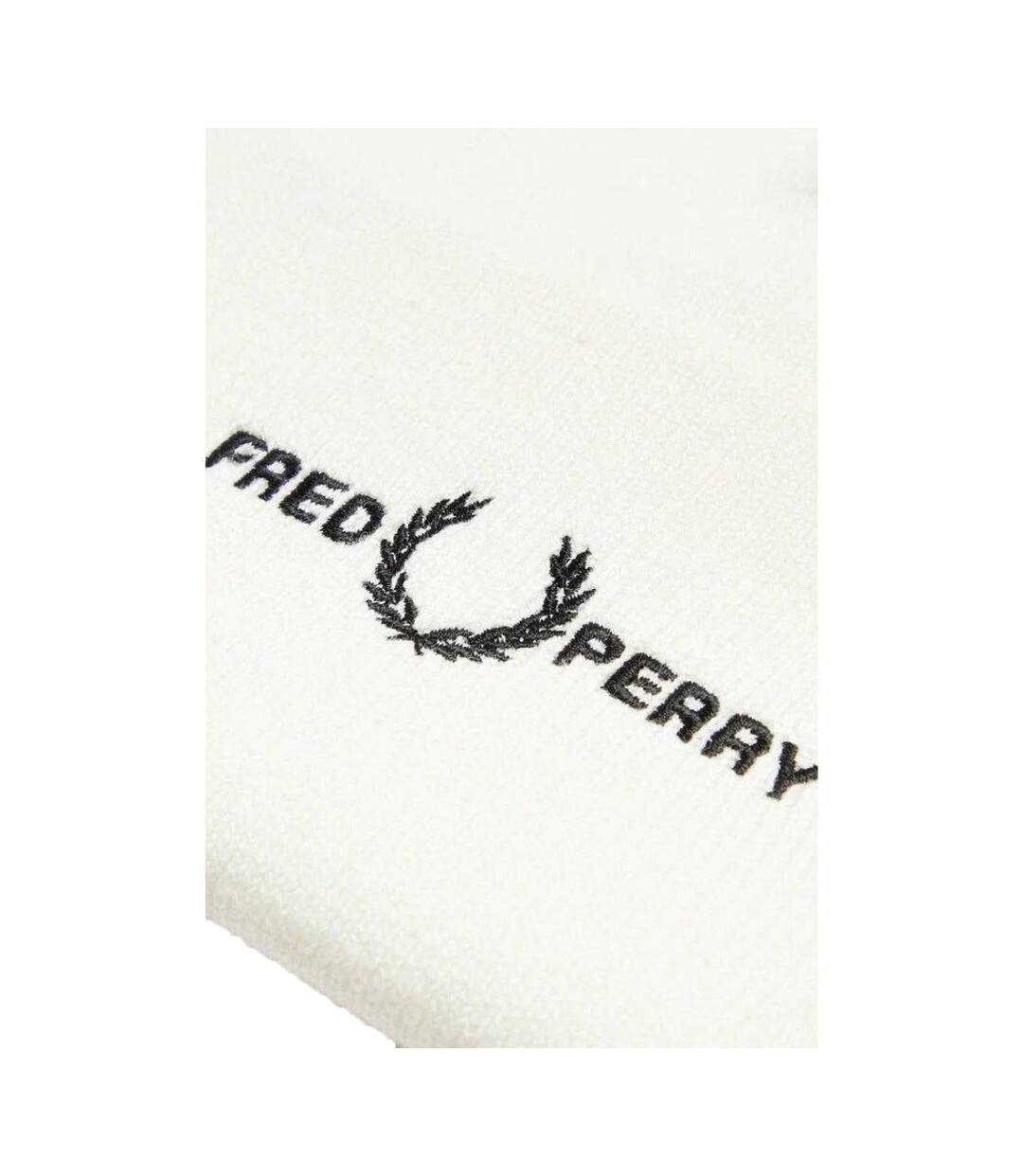Bonnet Motif/style Logo Brodé Blanc Neige Fred Perry-3
