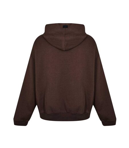 Unisex Adult Relaxed Fit Hoodie Brown Firetrap