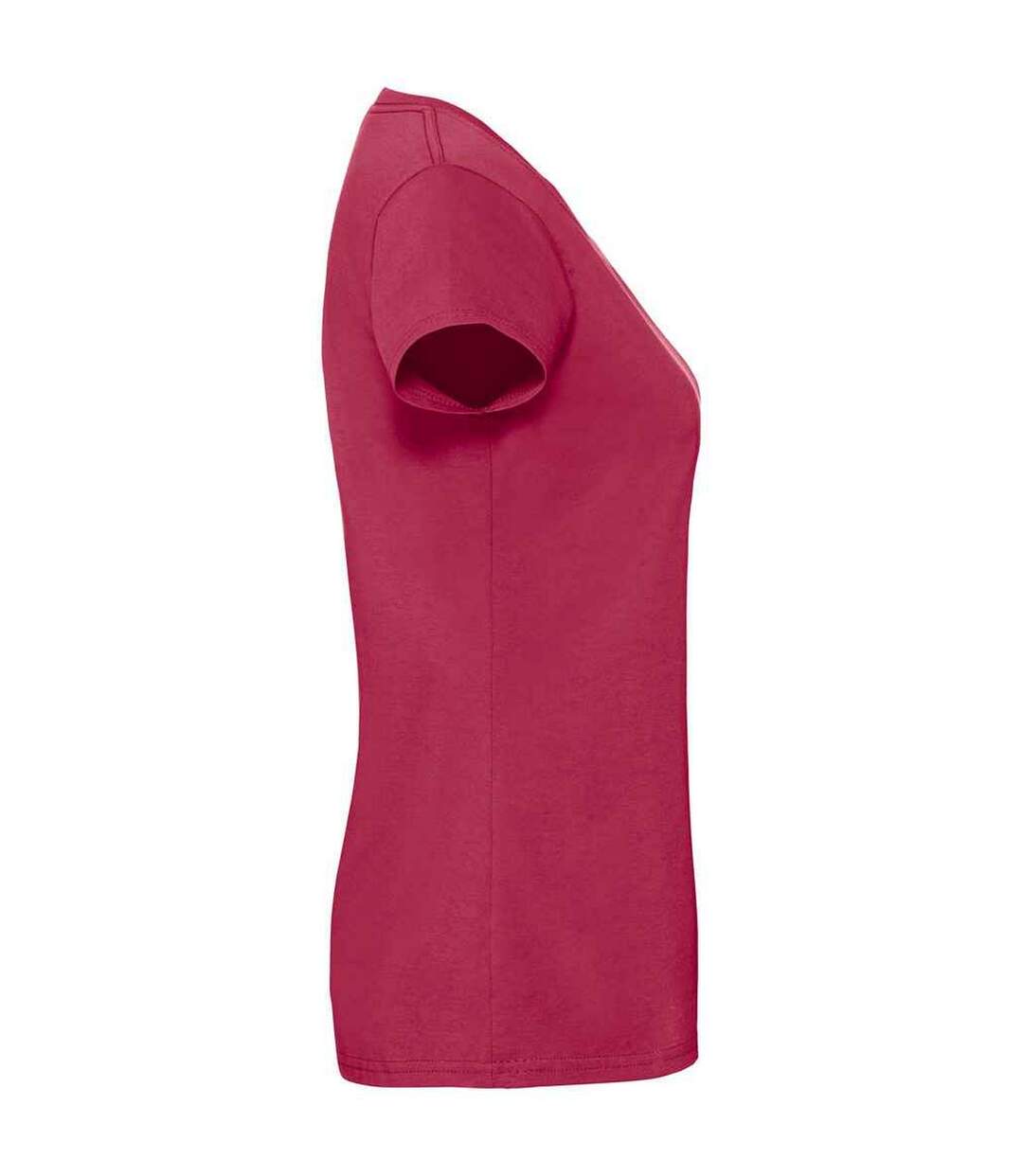 T-shirt Iconic Femme Canneberge Fruit Of The Loom-3