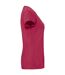 T-shirt Iconic Femme Canneberge Fruit Of The Loom-3