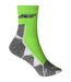 Chaussettes de sport - JN215 - vert vif et blanc