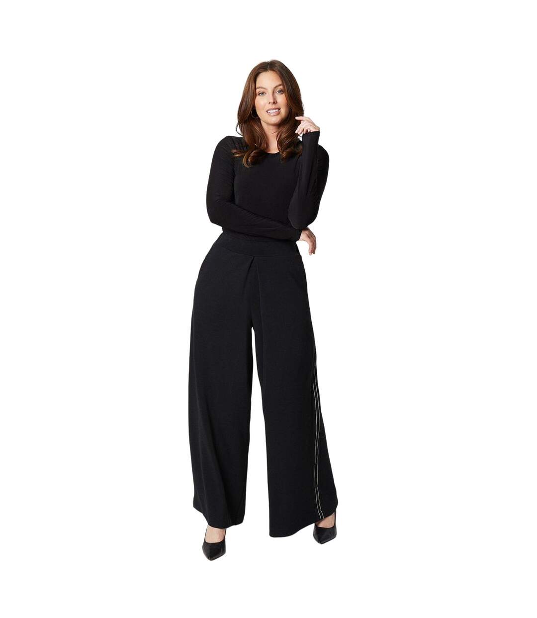 Pantalon palazzo femme noir Principles