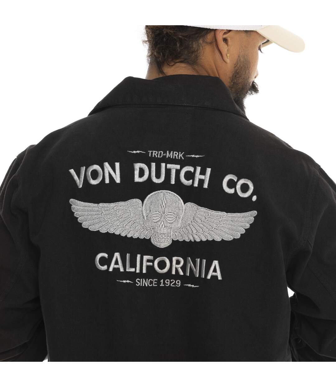 Veste homme canvas avec broderie dans le dos Hart Vondutch-2