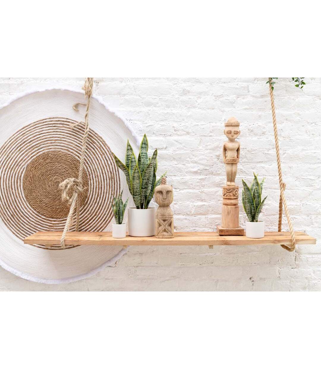 Plante Artificielle en Pot Sansevieria 49cm Vert-2