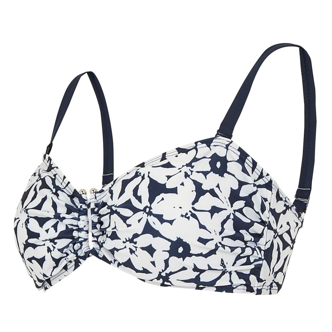 Womens/ladies aceana iii floral bikini top navy/white Regatta-3