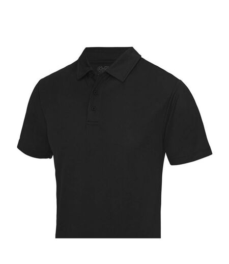 Mens Cool Regular Polo Shirt Jet Black Just Cool