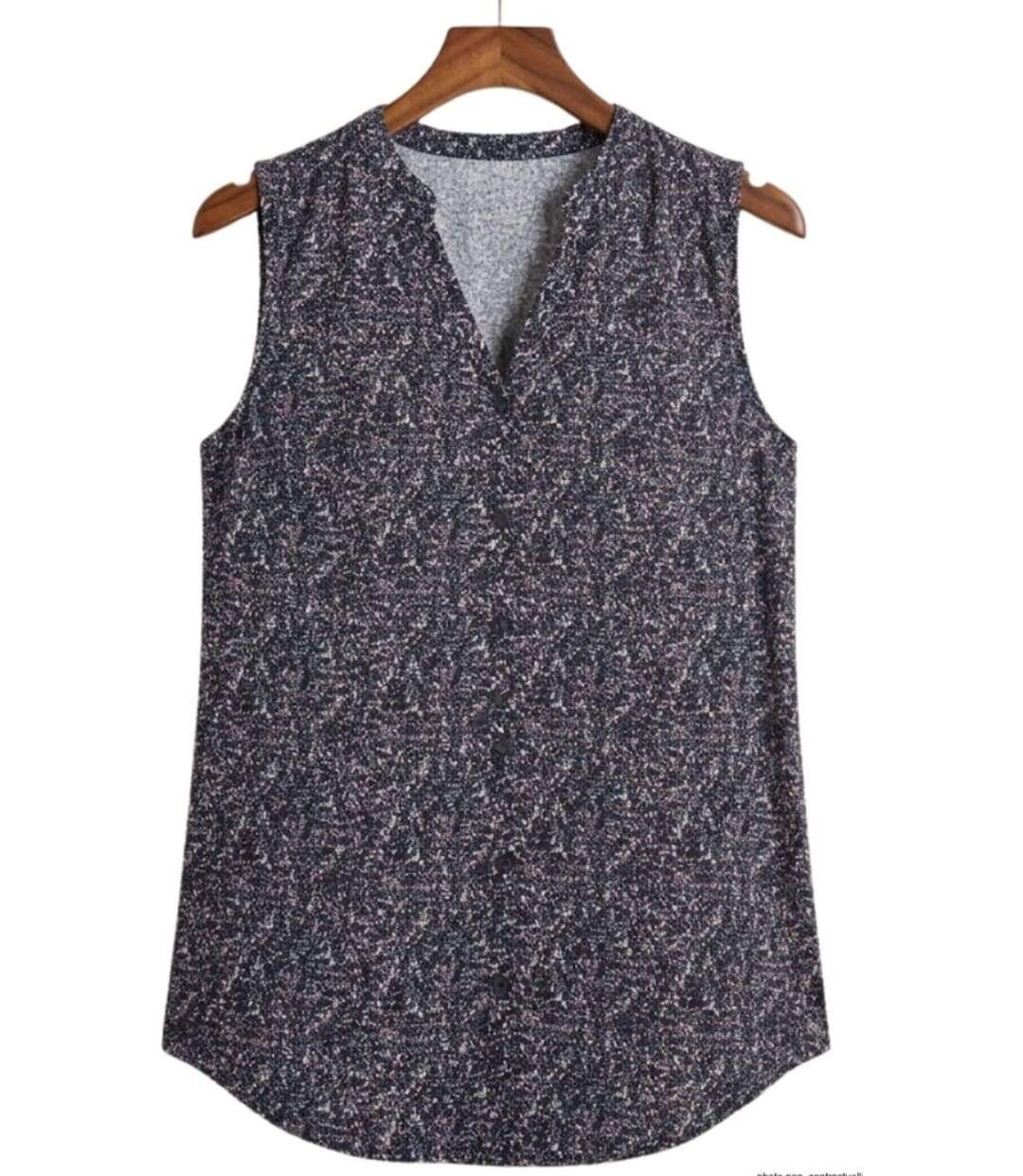 MAYFLOWER VODKA1 Chemisier sans manches – La fluidité de la viscose pour un look estival chic-2