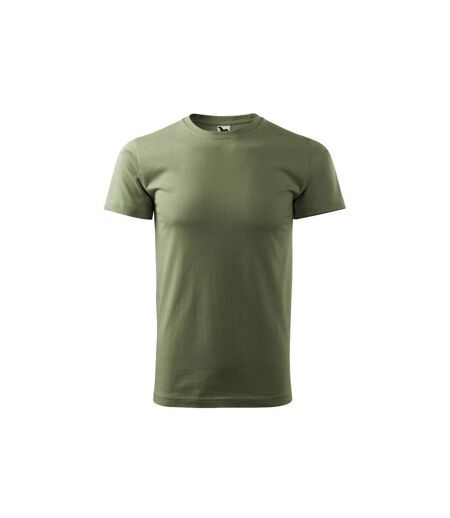 Unisex Adult Heavy T-shirt Khaki Green Adler