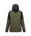Mens Highton Two Tone Waterproof Stretch Insulated Jacket Dark Khaki Black Regatta-3