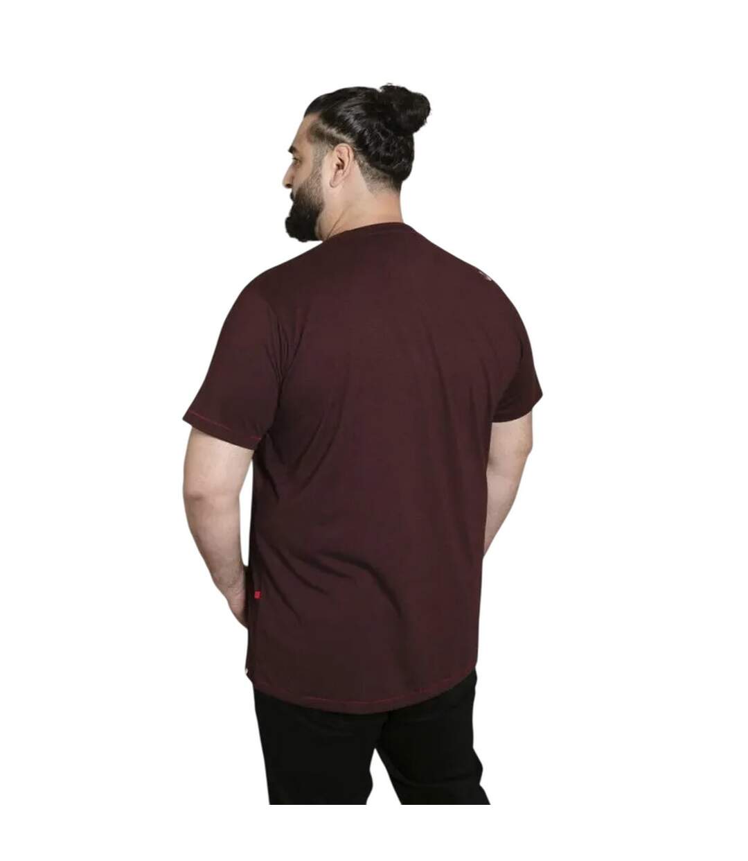 T-shirt Motif Guitare Barnsley Homme Bordeaux Chiné Duke-3