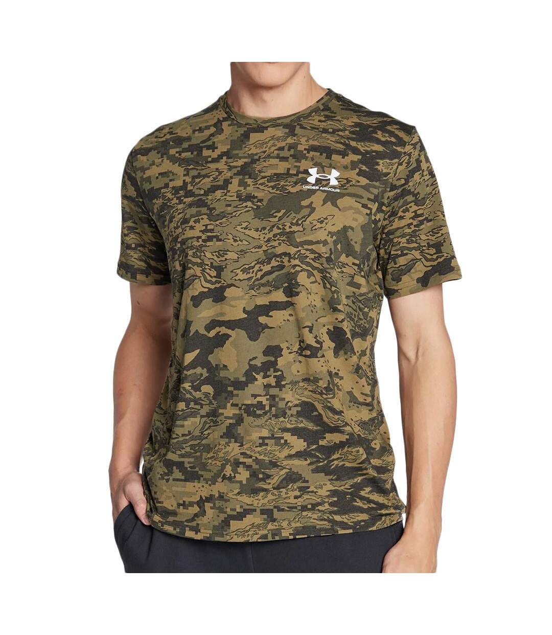 T-shirt Kaki Homme Under Armour Camo - L-1