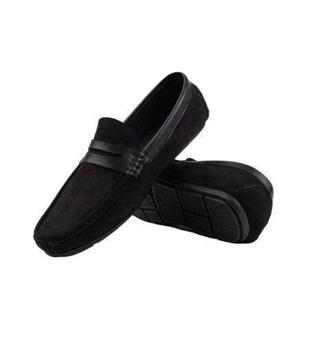 Mens alfie suede espadrilles black Where´s That From