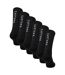 6 Pairs Mens Crew Socks Sports Training Gym Everyday Black White Socks-1