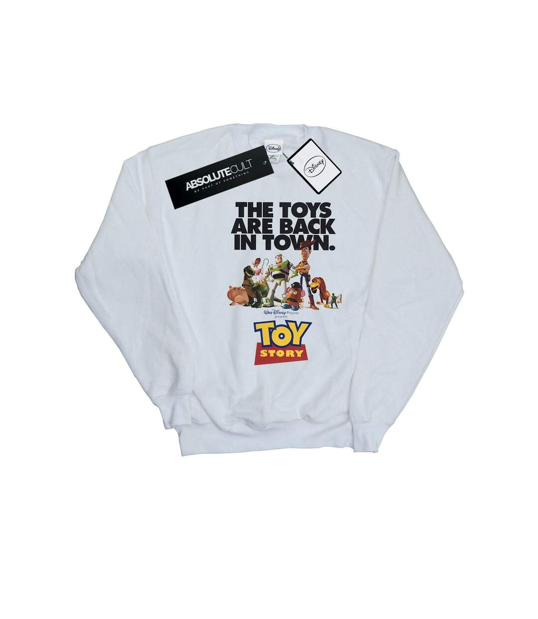 Disney Sweatshirt Womens/Ladies Toy Story Movie Poster (Blanc) - UTBI41956-1
