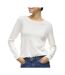 Pull blanc femme vila viril-1