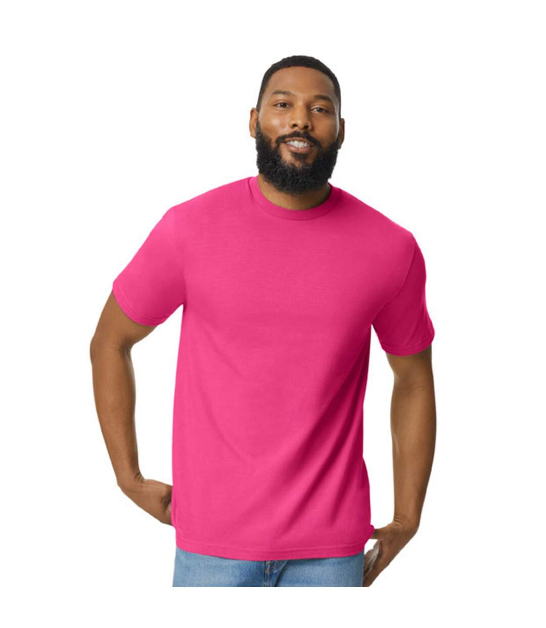 T-shirt Softstyle Adulte Rose Gildan-1