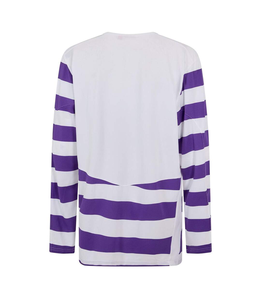 Mens V5.08 Hooped Long-sleeved T-shirt White Purple Puma-2
