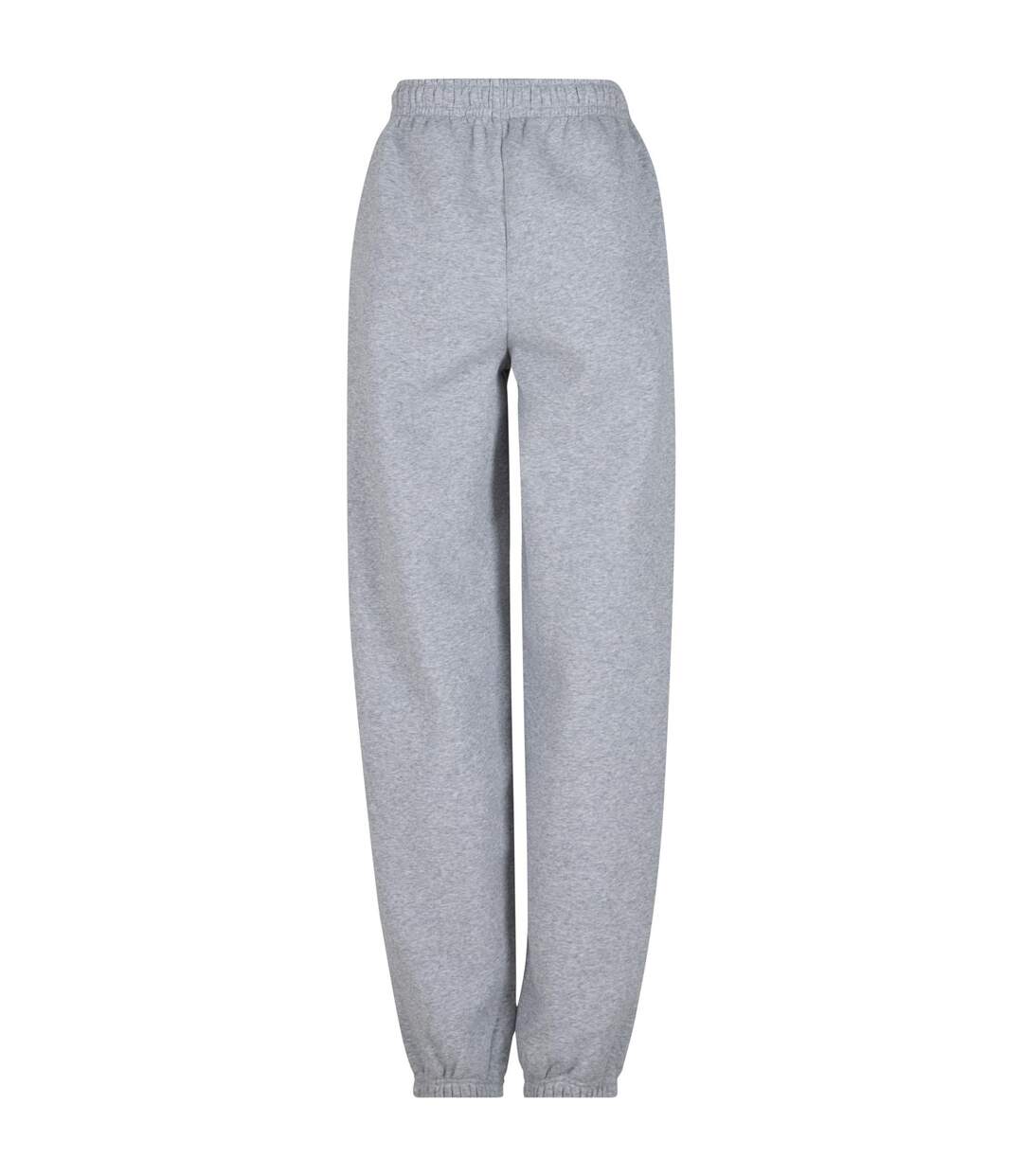 Womens/ladies Fluffy Sweatpants Heather Grey Build Your Brand-2