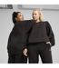 Womens/ladies Oversized Sweatshirt Black Puma-3