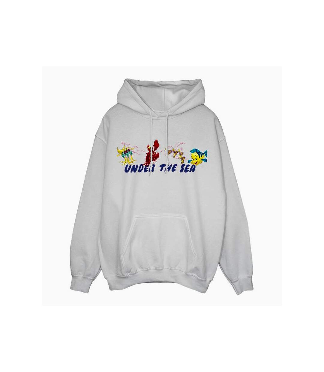 Disney - Sweat à capuche THE LITTLE MERMAID UNDER THE SEA - Femme (Blanc) - UTBI9600-1