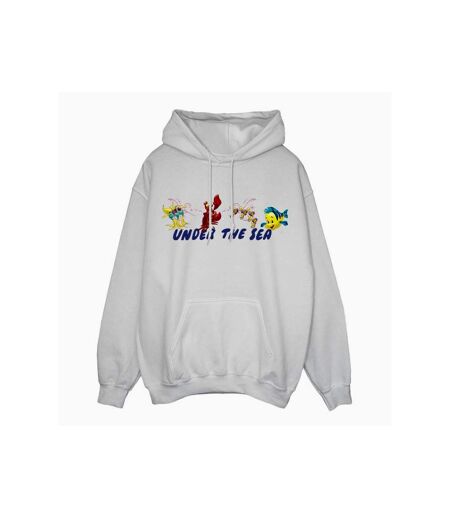 Disney - Sweat à capuche THE LITTLE MERMAID UNDER THE SEA - Femme (Blanc) - UTBI9600