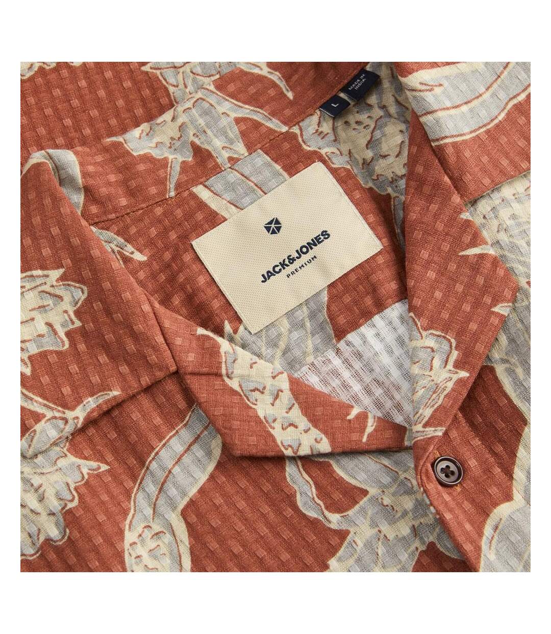 Chemise orange/bleu homme jack & jones vincent - l-2