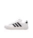 Baskets blanches/noires homme adidas grand court 2.0-1