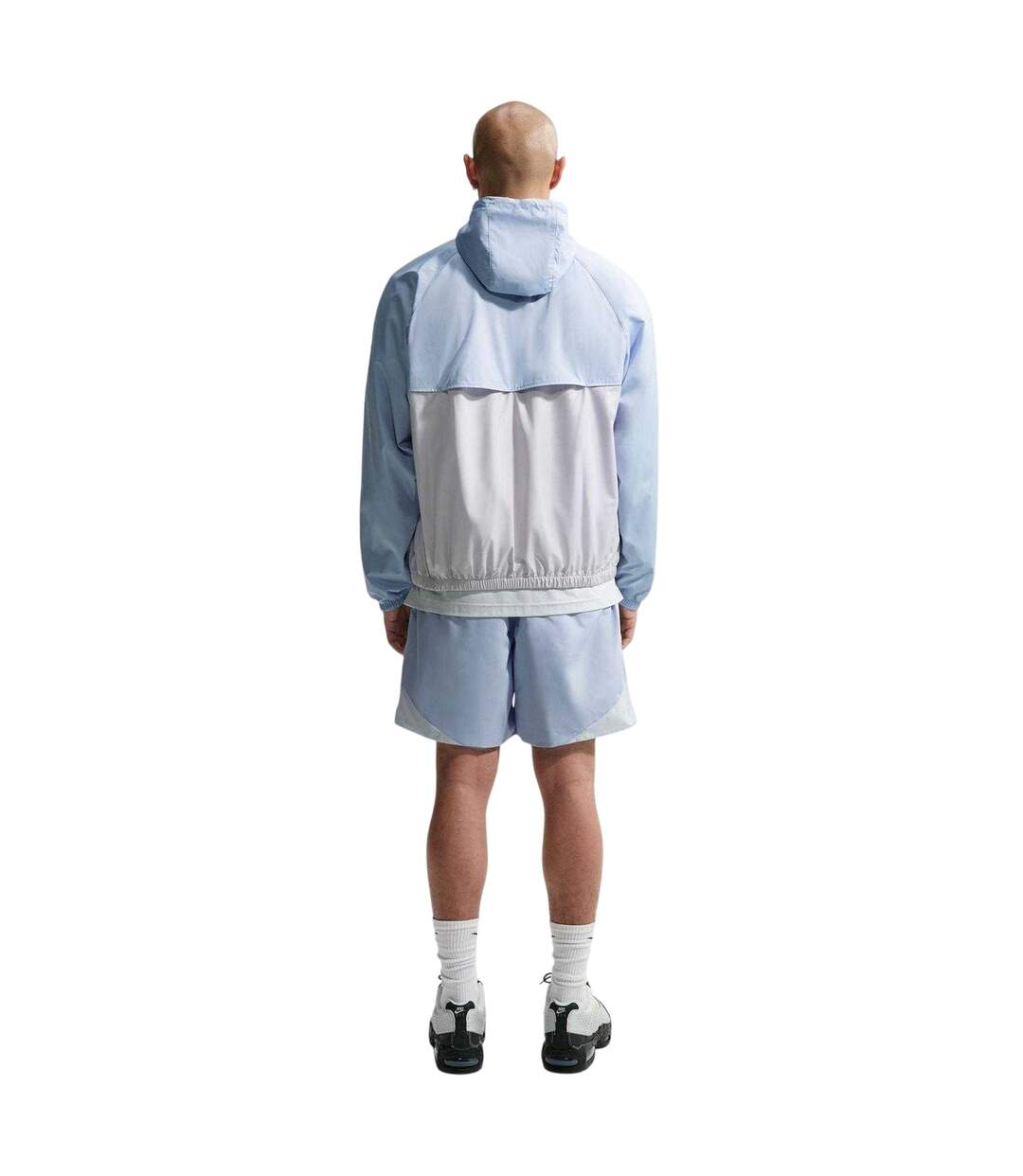 Mens Colour Block Windbreaker Blue Nike-3