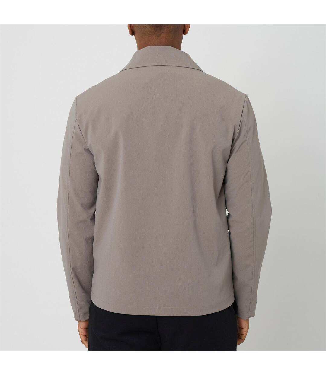 Mens Overshirt Taupe Brave Soul-2
