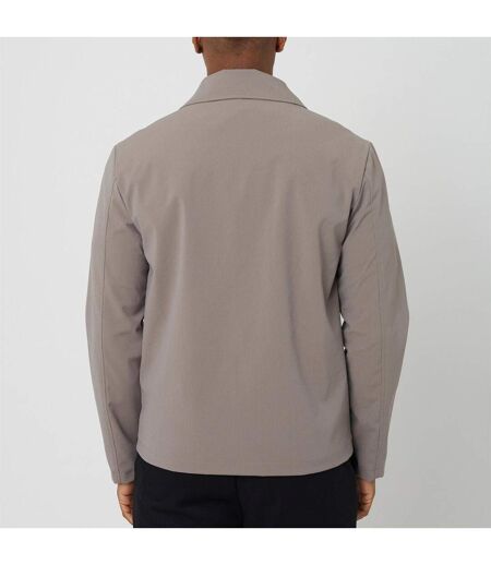 Mens Overshirt Taupe Brave Soul