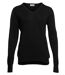 Pull col V - Femme - PK451 - noir