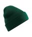 Unisex adult original polylana cuffed beanie bottle green Beechfield