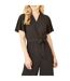 Combinaison Manches Style Ange Motif/style Court Femme Noir Mela London-4