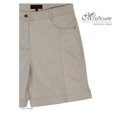 MAYFLOWER MIRZA1 : Short en tissu extensible pour femme au confort stretch