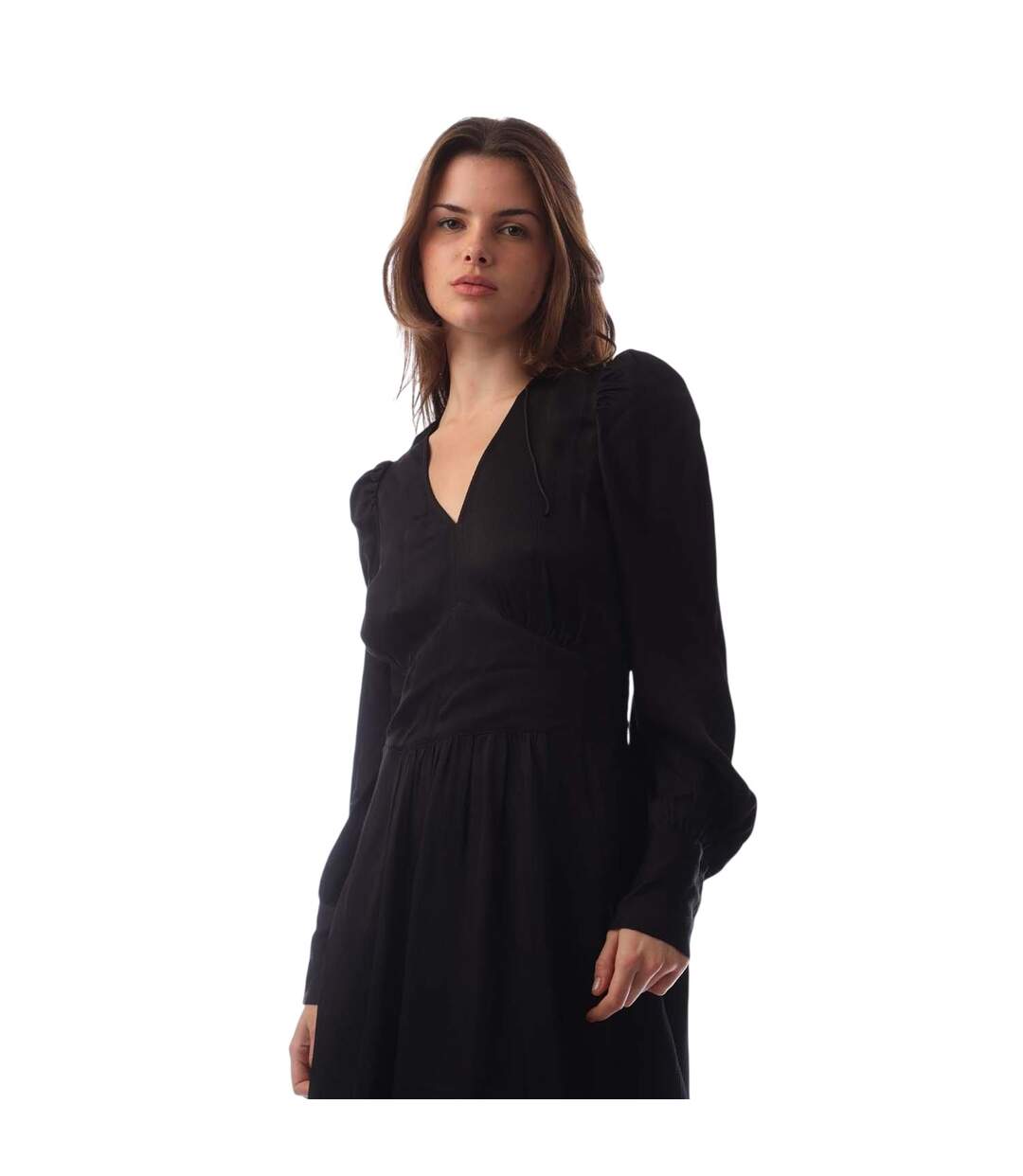 Robe Mi-longue Donny Femme Noir Boss-4