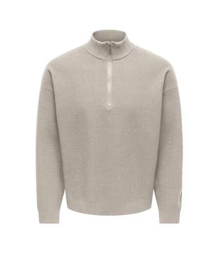Pull camionneur beige homme only & sons carter