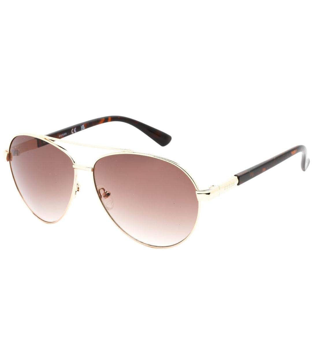 Mens Gradient Sunglasses One Size Gold Brown Guess-2