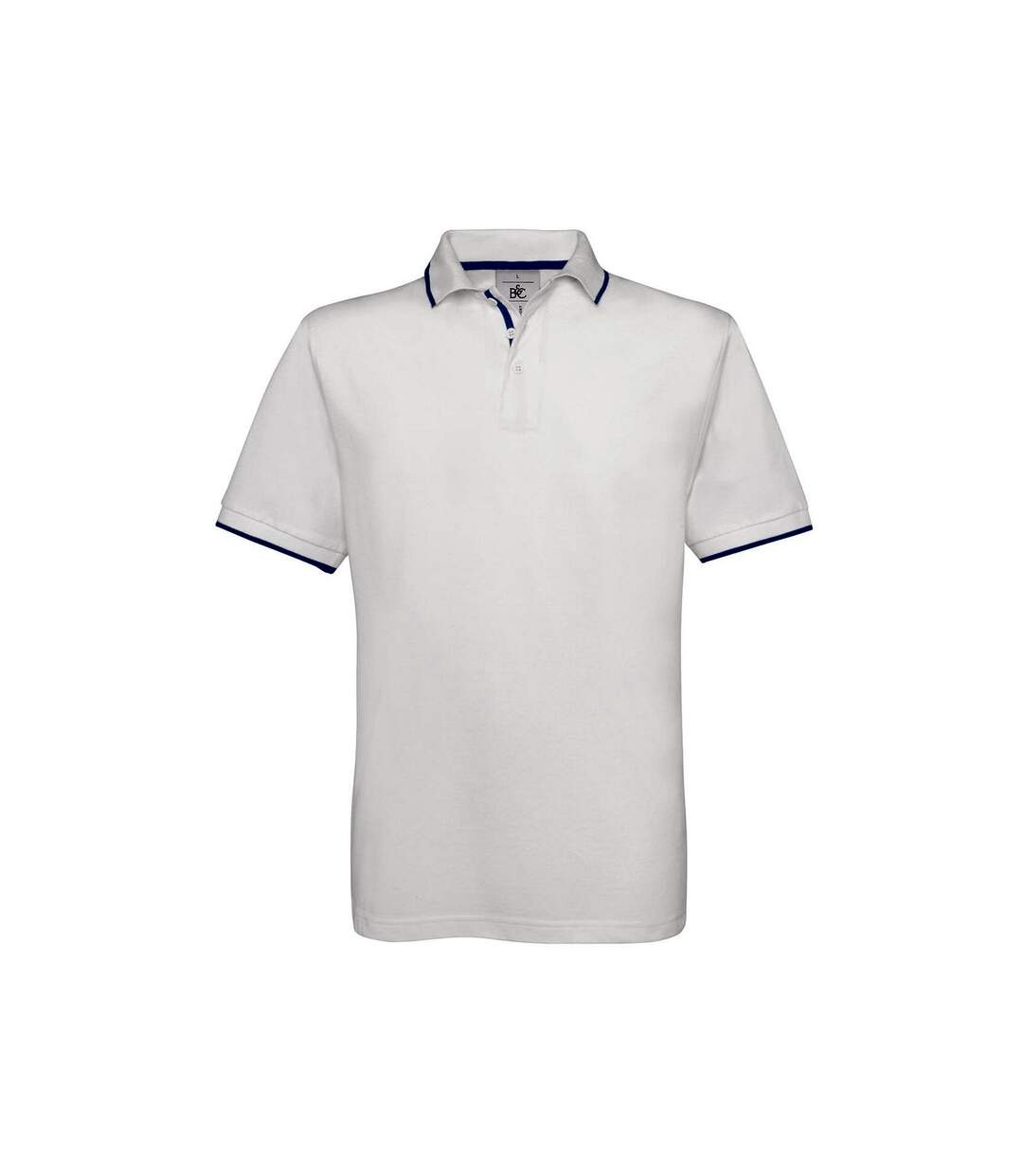 B&C Safran - Polo sport à manches courtes - Homme (Blanc/Bleu roi) - UTRW3513