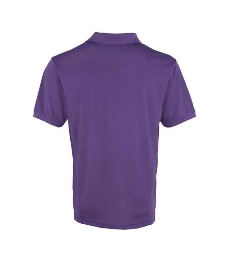 Polo coolchecker homme violet Premier