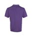 Mens coolchecker pique polo shirt purple Premier