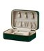 Velvet Travel Jewellery Box One Size Dark Emerald Bagbase-2