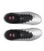 Womens/ladies Magnetico Firm Ground Football Boots Silver Black Under Armour-3