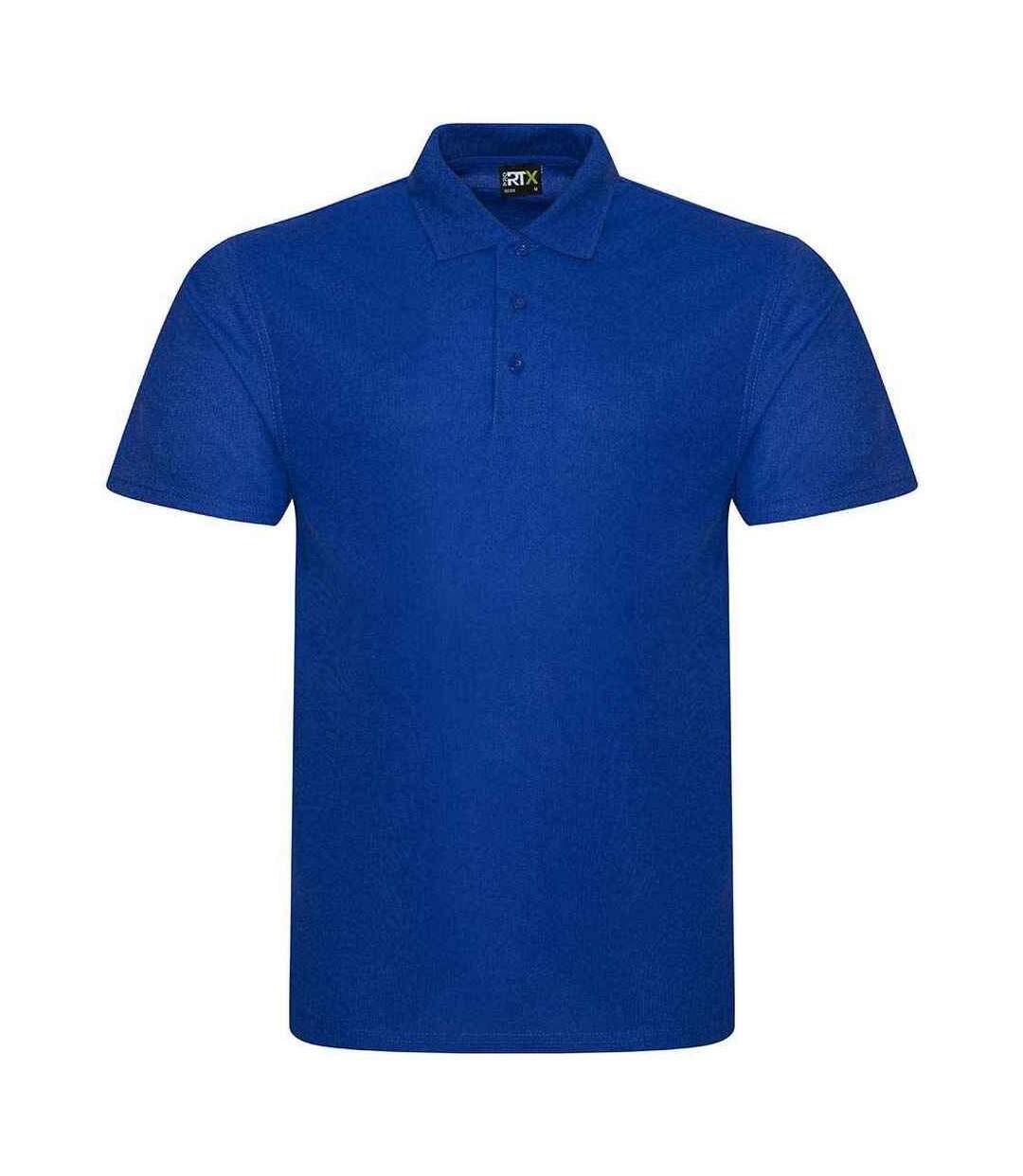 Mens Polyester Polo Shirt Royal Blue PRO RTX-1