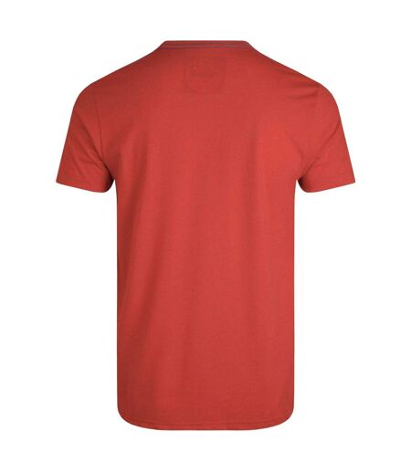 Mens coasting graphic t-shirt retro red Weird Fish