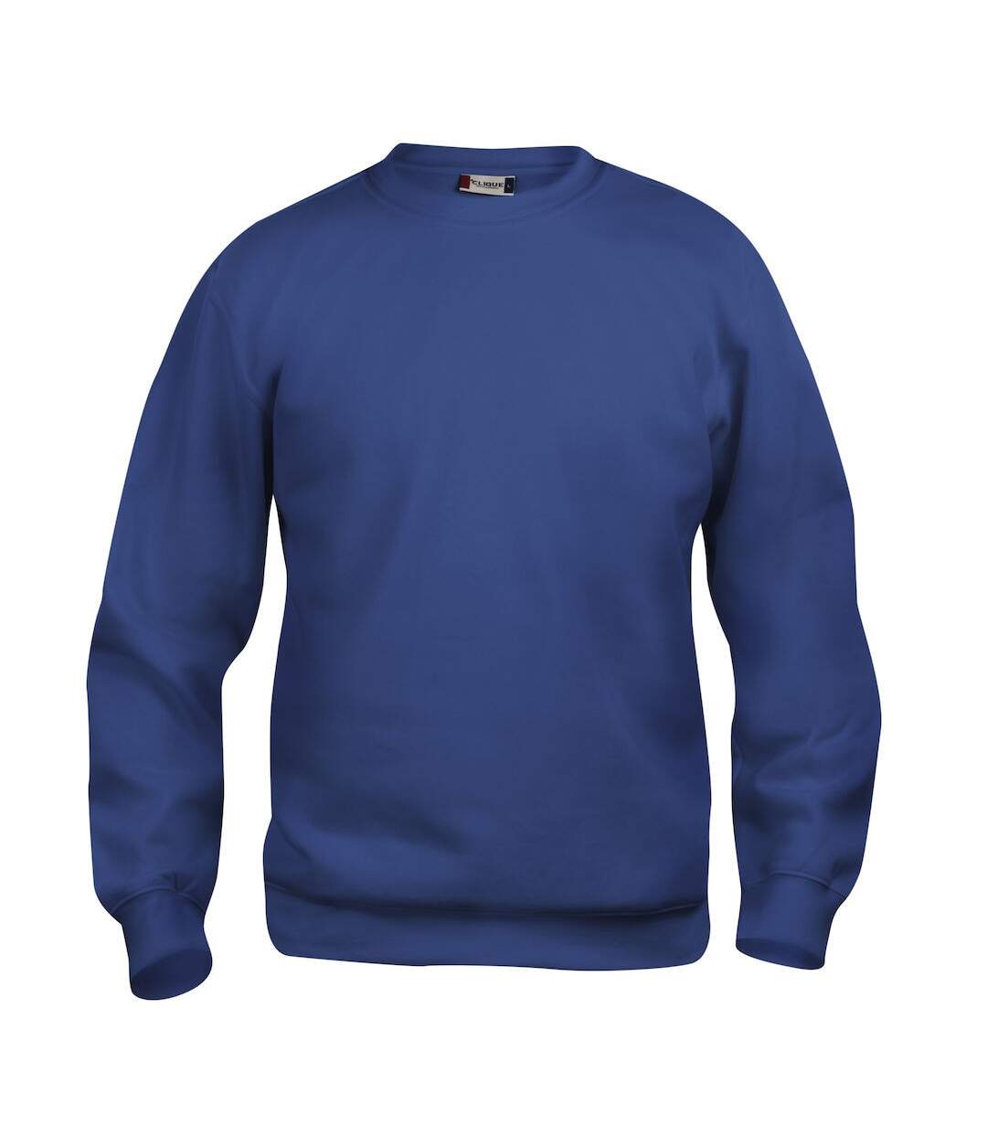 Unisex adult basic round neck sweatshirt blue Clique-1