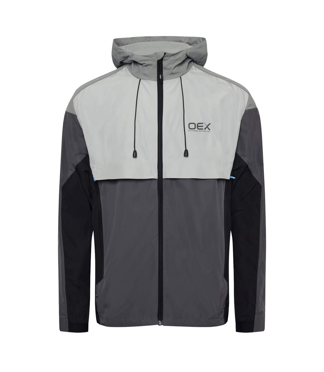 Mens Repel 2.0 Colour Block Waterproof Track Jacket Charcoal Grey OEX-1